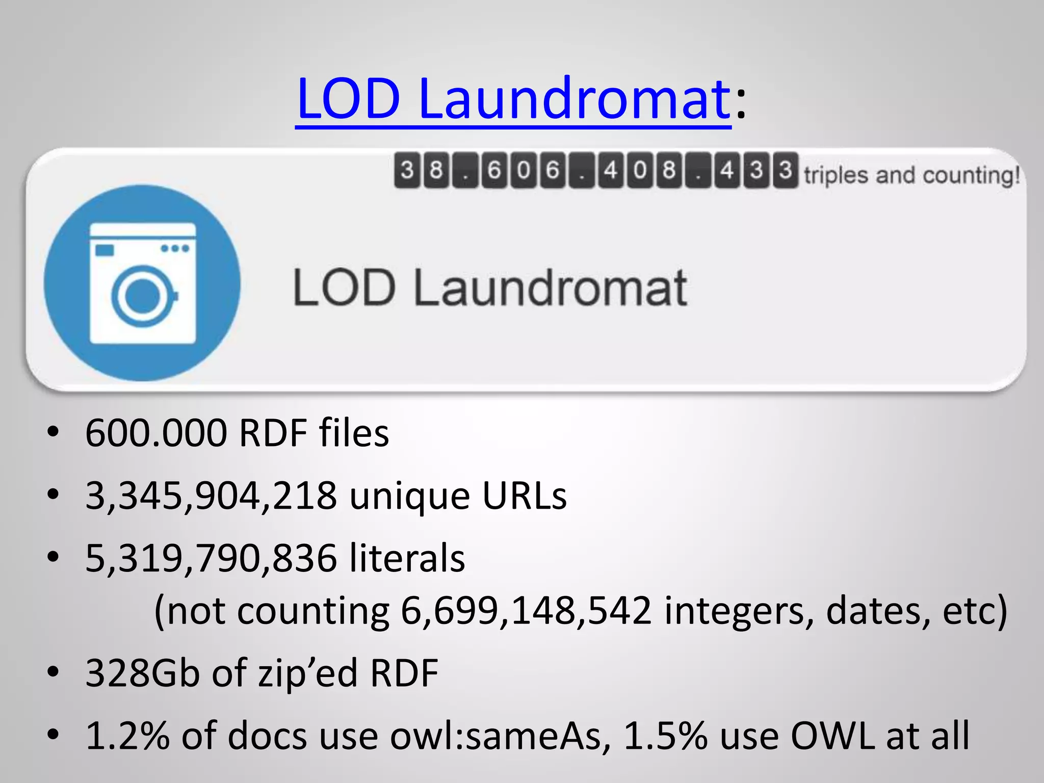 Some first
measurements
&
their difficulties
Christophe Gueret
(European Conference on Complex Systems 2011,
 