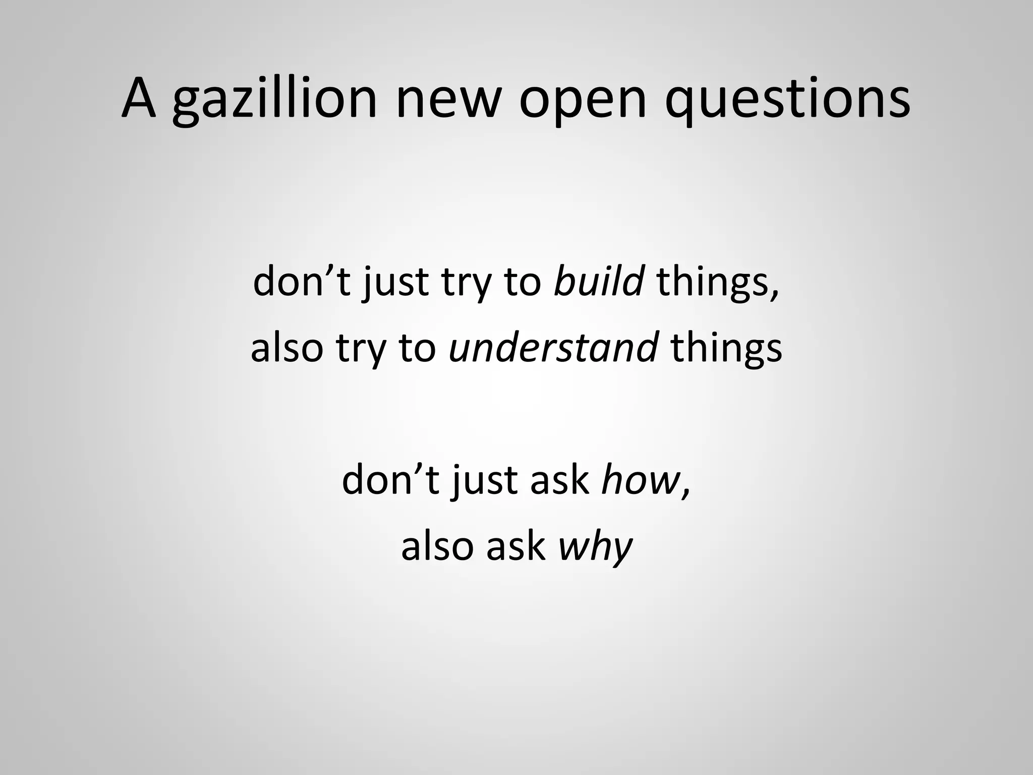 Inference as a measure
for information content
Nobody can
predict these
numbers
 