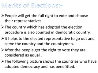 •




 The Lok Sabha and the Vidhan Sabha elections are
 held in India every 5 years.
The Lok Sabha election is called t...