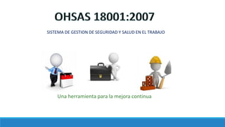 SISTEMA DE GESTION DE SEGURIDAD Y SALUD EN EL TRABAJO
Una herramienta para la mejora continua
 