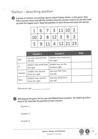 Homework Week 3 Position