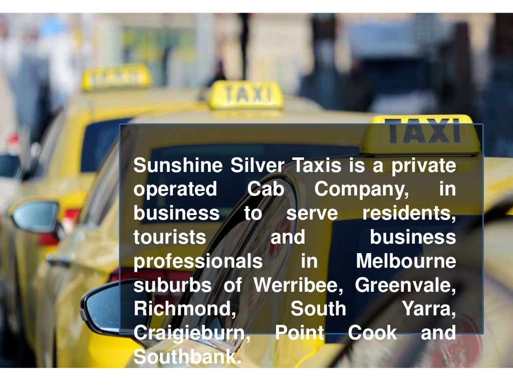 Book Online Taxi in Greenvale with Sunshine Silver Taxis