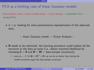 Probabilistic PCA, EM, and more | PDF