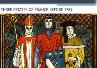 THREE ESTATES OF FRANCE BEFORE 1789
 