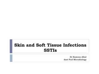 Skin and Soft Tissue Infections SSTIs Dr Kamran Afzal Asst Prof Microbiology 