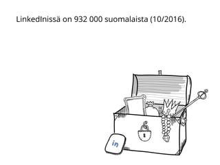 LinkedInissä on 932 000 suomalaista (10/2016).
 