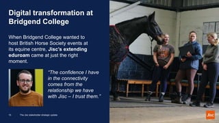 Jisc stakeholder strategic update 2023 | PPTX