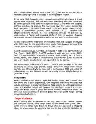 IMC 610 Final Project: IMC Plan for Kmart featuring Adam Levine | PDF