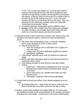 imc 610 final project imc plan for kmart featuring adam levine