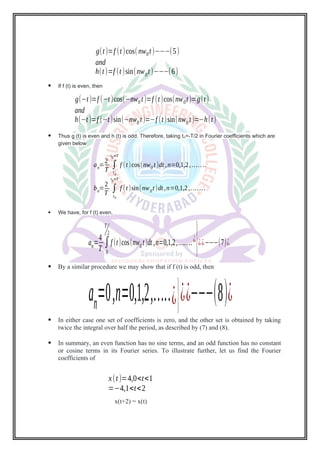 Continous time fourier series and Examples | DOCX