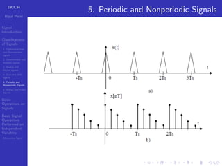 Introduction and Classification of signals | PDF