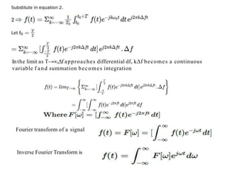 Signals and Systems-Fourier Series and Transform | PPTX