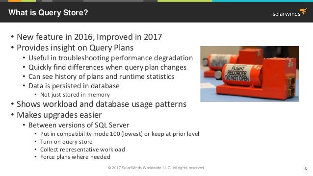 Welcome To The 2016 Query Store
