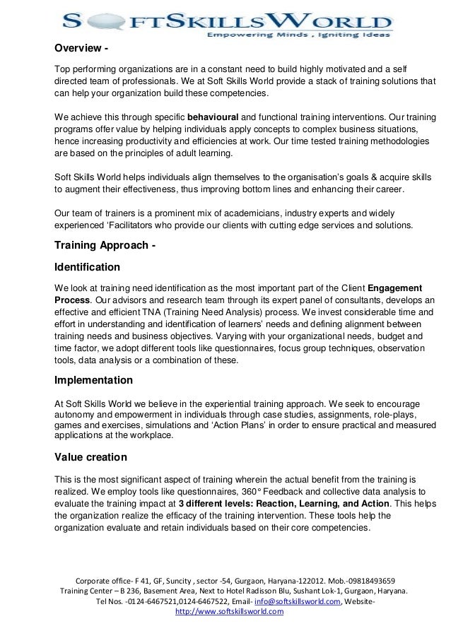 ssw training proposal for corporates proposal to conduct training