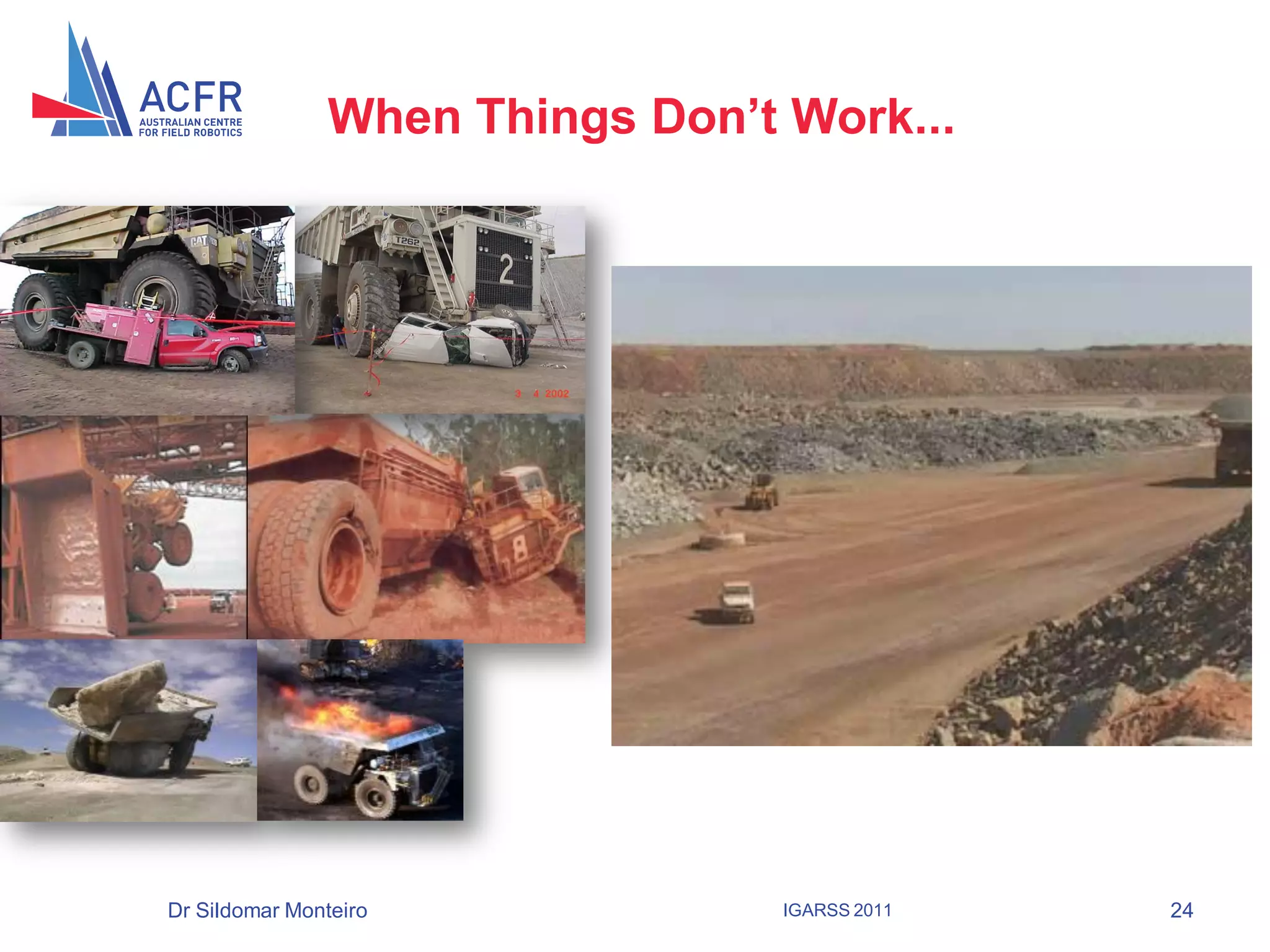 When Things Don’t Work...




Dr Sildomar Monteiro              IGARSS 2011   24
 