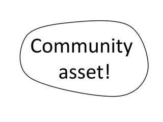 Community
asset!
 