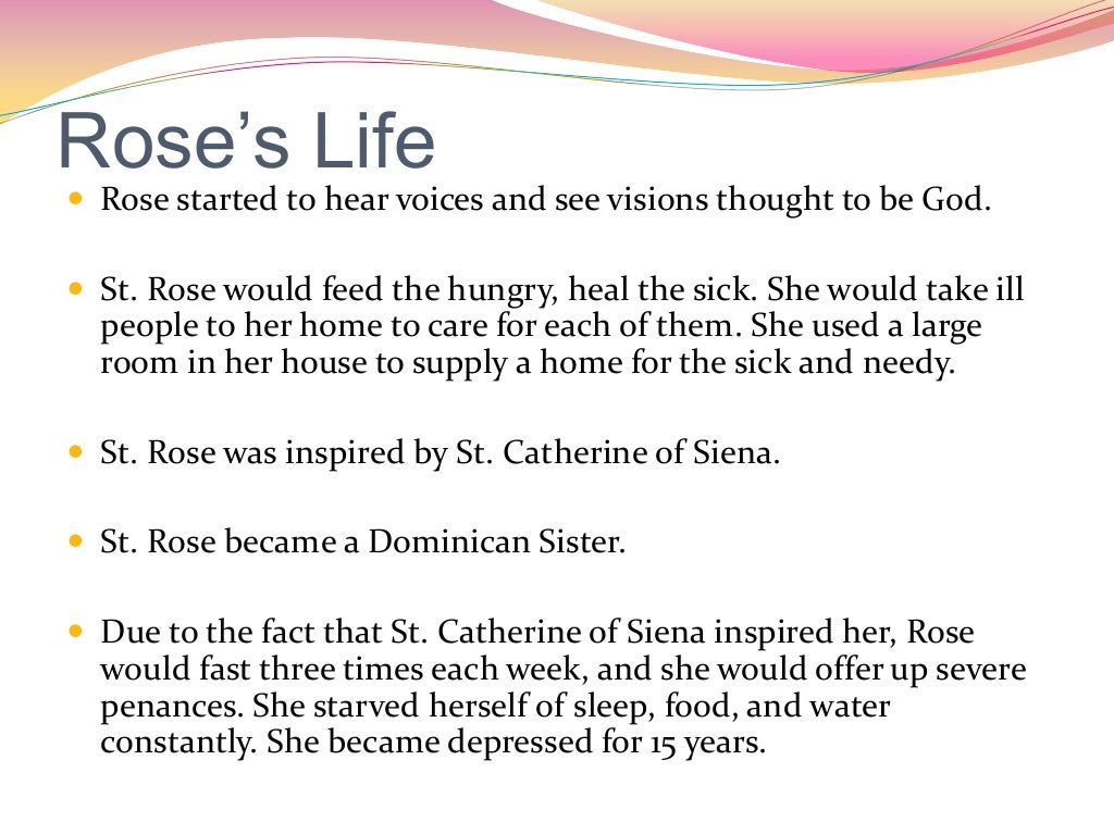 St. rose of lima 7