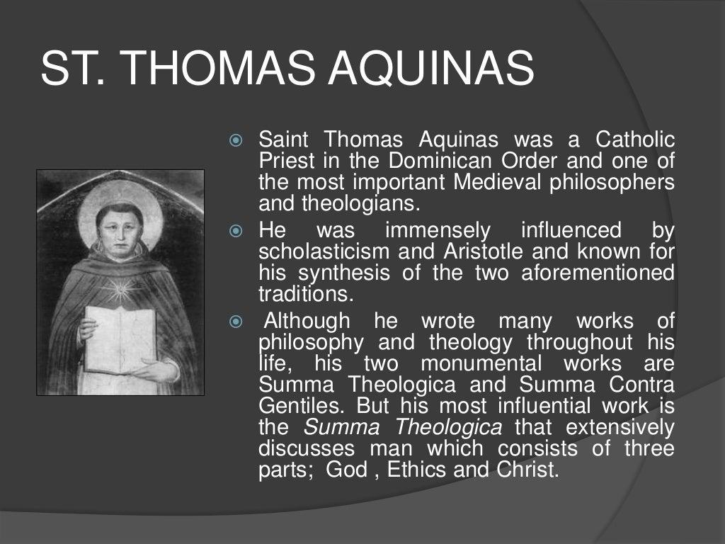 St. Thomas Aquinas Philosophy