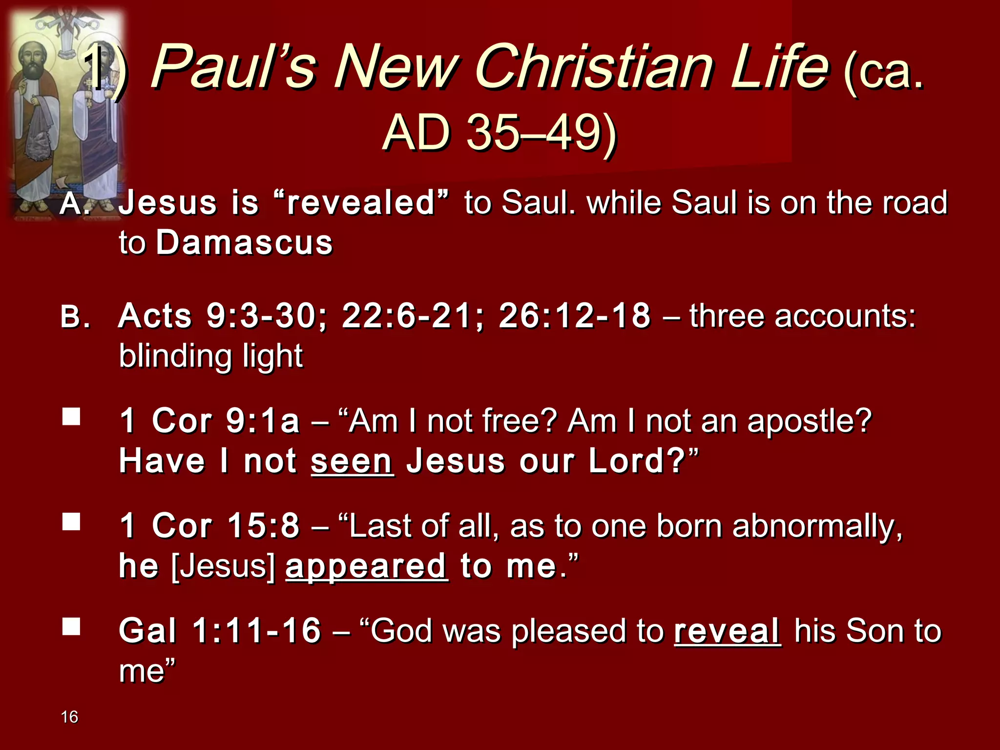St. Paul the Apostle | PPT