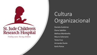 Cultura
Organizacional
Daniela Gutiérrez
Diana Sabillón
Melissa Membreño
Mauro Solorzano
Tonia Cruz
Armando Durán
Karla Ponce
 
