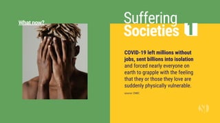 COVID-19 left millions without
jobs, sent billions into isolation
and forced nearly everyone on
earth to grapple with the ...