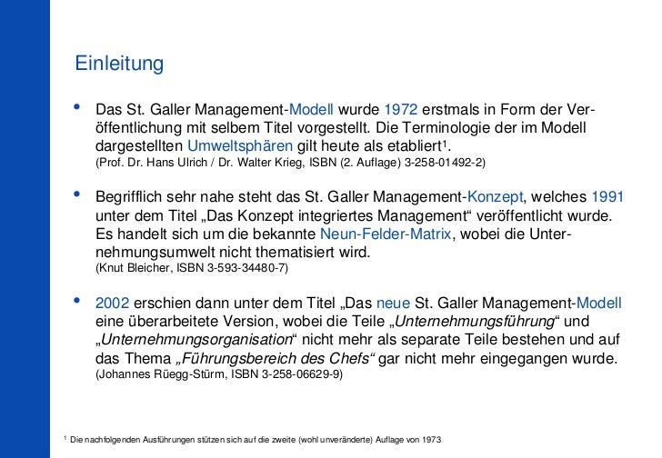 St Galler Management Modell 1973 2002 St Galler Management Modell 1973 2002