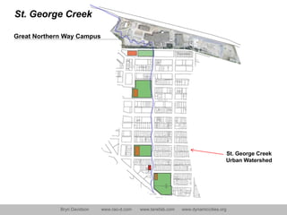 St. George CreekGreat Northern Way CampusSt. George CreekUrban Watershed