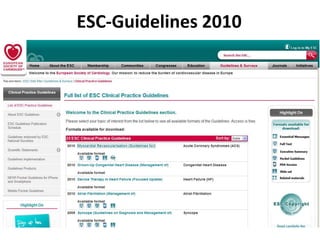 ESC-Guidelines 2010
 
