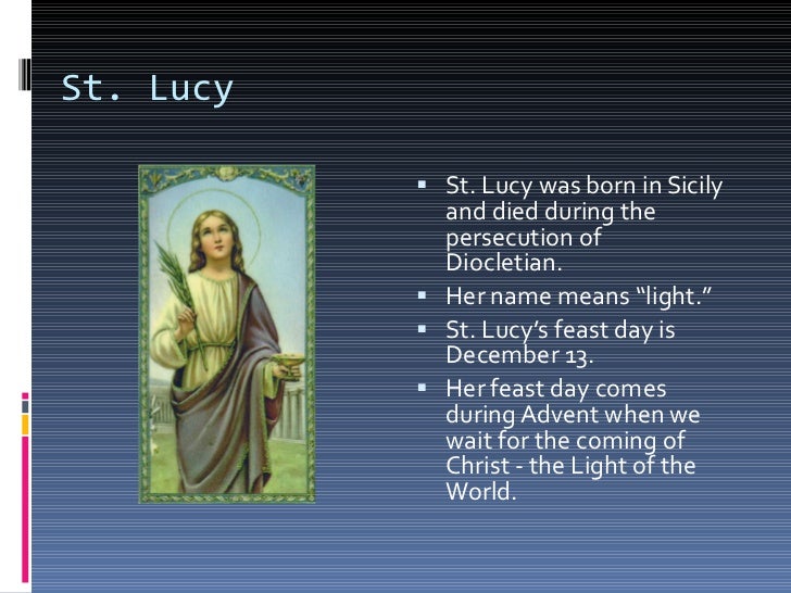 St. Lucy