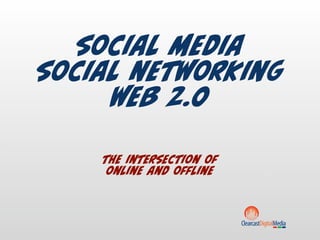 social media
social networking
     web 2.0

    the intersection of
     online and offline
 