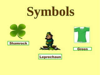 Leprechaun Green Shamrock Symbols 