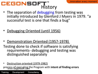 Software Testing Presentation in Cegonsoft Pvt Ltd... | PPT