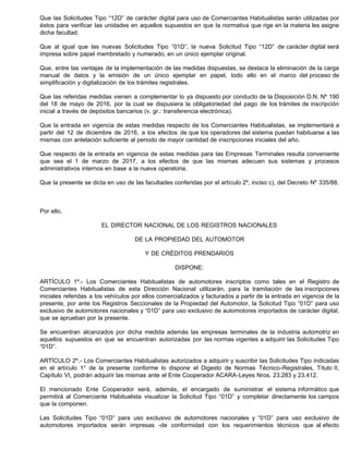 Formulario Rd 12 St 01 digital para automotores y formulario 12 digital | PDF