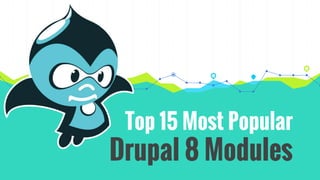 Top 15 Most Popular
Drupal 8 Modules
 