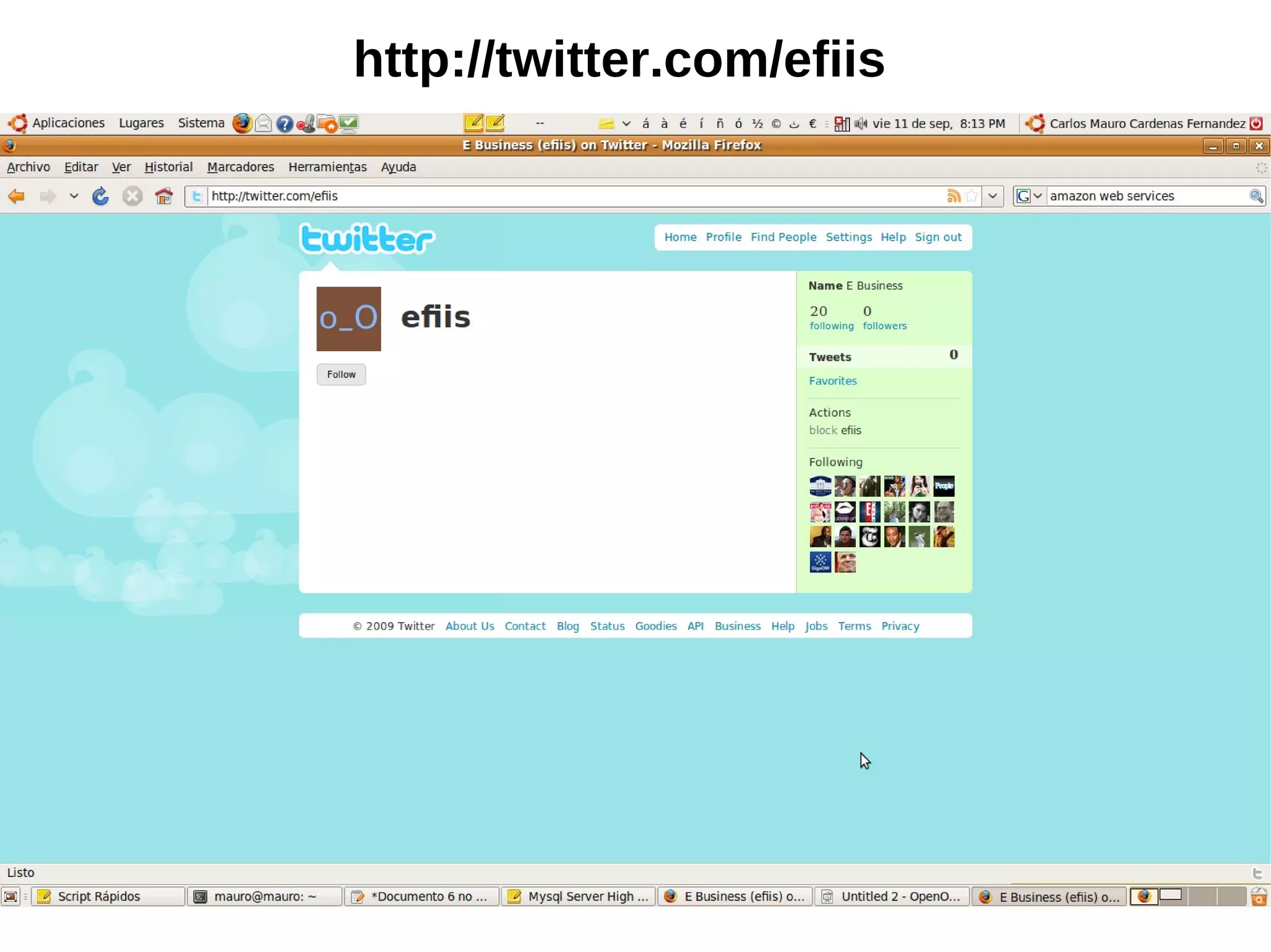 http://twitter.com/efiis
 