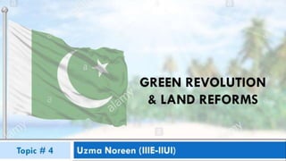 economy of pakistan green revolution land reforms | PPSX
