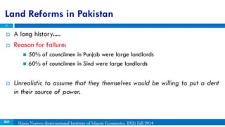 economy of pakistan green revolution land reforms | PPSX | Agriculture ...