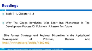 economy of pakistan green revolution land reforms | PPSX