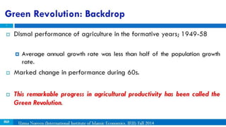 economy of pakistan green revolution land reforms | PPSX