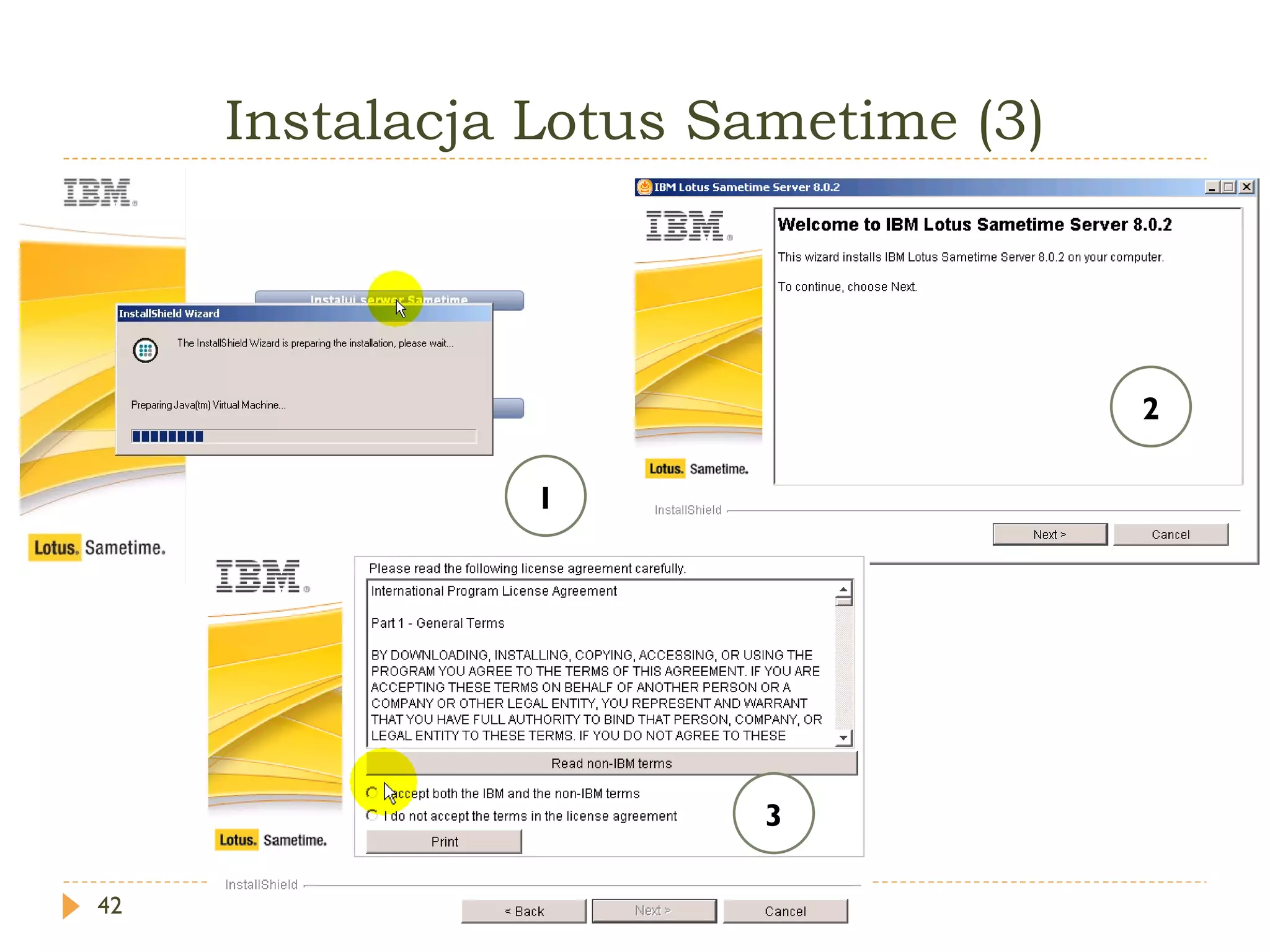 Instalacja Lotus Sametime (3) 1 2 3 