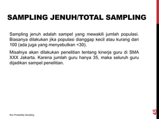STA-215 Pertemuan 2.pptx teknik sampling pengertian sensus dan survey ...