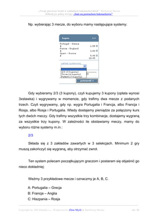 Stań się postrachem bukmacherów