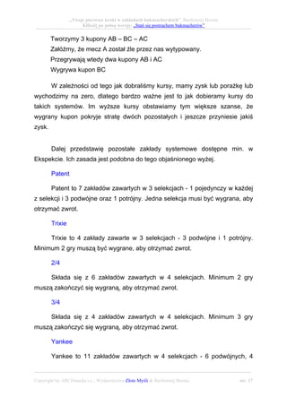 Stań się postrachem bukmacherów