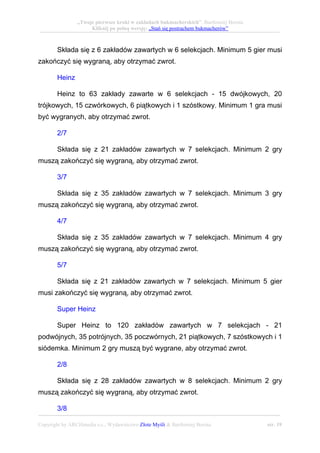 Stań się postrachem bukmacherów