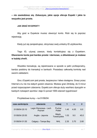 Stań się postrachem bukmacherów