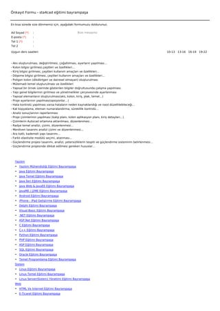 Önkayıt Formu - sta4cad eğitimi bayrampaşa


En kısa sürede size dönmemiz için, aşağıdaki formumuzu doldurunuz.

Ad Soyad (*)      :                                Bize mesajınız
E-posta (*)       :
Tel 1 (*)         :
Tel 2             :

Uygun ders saatleri                                                                                           10-13   13-16   16-19   19-22  



-   Aks oluşturulması, değiştirilmesi, çoğaltılması, ayarların yapılması…
-   Kolon bilgisi girilmesi,çeşitleri ve özellikleri…
-   Kiriş bilgisi girilmesi, çeşitleri kullanım amaçları ve özellikleri…
-   Döşeme bilgisi girilmesi, çeşitleri kullanım amaçları ve özellikleri…
-   Poligon kolon (dikdörtgen ve dairesel olmayan) oluşturulması
-   Mütemadi temel oluşturulması ve özellikleri
-   Yapısal bir örnek üzerinde gösterilen bilgiler doğrultusunda çalışma yapılması;
-   Yapı genel bilgilerinin girilmesi ve yönetmelikler çerçevesinde ayarlanması
-   Yapısal elemanların oluşturulması(aks, kolon, kiriş, plak, temel…)
-   Proje ayarlarının yapılması(opsiyonlar…)
-   Hata kontrolü yapılması varsa hataların neden kaynaklandığı ve nasıl düzeltilebileceği…
-   Kat kopyalama, eleman numaralandırma, süreklilik kontrolü…
-   Analiz sonuçlarının raporlanması
-   Proje çizimlerinin yapılması (kalıp planı, kolon aplikasyon planı, kiriş detayları…)
-   Çizimlerin Autocad ortamına aktarılması, düzenlenmesi…
-   Radye temel analizi, çizimi, düzenlenmesi…
-   Merdiven tasarımı analizi çizimi ve düzenlenmesi...
-   Ara katlı, kademeli yapı tasarımı…
-   Farklı elastisite modülü seçimi, atanması…
-   Güçlendirme projesi tasarımı, analizi, yetersizliklerin tespiti ve güçlendirme sisteminin belirlenmesi…
-   Güçlendirme projesinde dikkat edilmesi gereken hususlar…

 

     Yazılım
     • Yazılım Mühendisliği Eğitimi Bayrampaşa
     • Java Eğitimi Bayrampaşa
     • Java Temel Eğitimi Bayrampaşa
     • Java İleri Eğitimi Bayrampaşa
     • Java Web & JavaEE Eğitimi Bayrampaşa
     • JavaME / J2ME Eğitimi Bayrampaşa
     • Android Eğitimi Bayrampaşa
     • iPhone - iPad Geliştirme Eğitimi Bayrampaşa
     • Delphi Eğitimi Bayrampaşa
     • Visual Basic Eğitimi Bayrampaşa
     • .NET Eğitimi Bayrampaşa
     • ASP.Net Eğitimi Bayrampaşa
     • C Eğitimi Bayrampaşa
     • C++ Eğitimi Bayrampaşa
     • Python Eğitimi Bayrampaşa
     • PHP Eğitimi Bayrampaşa
     • ASP Eğitimi Bayrampaşa
     • SQL Eğitimi Bayrampaşa
     • Oracle Eğitimi Bayrampaşa
     • Temel Programlama Eğitimi Bayrampaşa
     Sistem
     • Linux Eğitimi Bayrampaşa
     • Linux Temel Eğitimi Bayrampaşa
     • Linux Server(Sistem) Yönetimi Eğitimi Bayrampaşa
     Web
     • HTML Ve İnternet Eğitimi Bayrampaşa
     • E-Ticaret Eğitimi Bayrampaşa
 