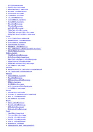 • SEO Eğitimi Bayrampaşa
• Adwords Eğitimi Bayrampaşa
• Web Tasarım Eğitimi Bayrampaşa
• WordPress Eğitimi Bayrampaşa
• Joomla Eğitimi Bayrampaşa
• Drupal Eğitimi Bayrampaşa
• CSS Eğitimi Bayrampaşa
• Javascript Eğitimi Bayrampaşa
• JQuery Eğitimi Bayrampaşa
• ASP Eğitimi Bayrampaşa
• PHP Eğitimi Bayrampaşa
• LAMP Eğitimi Bayrampaşa
• Adobe Flash Eğitimi Bayrampaşa
• Adobe Flash Animasyon Eğitimi Bayrampaşa
• Adobe Flash ActionScript Eğitimi Bayrampaşa
Grafik
• Grafik Tasarım Eğitimi Bayrampaşa
• Adobe Photoshop Eğitimi Bayrampaşa
• İllustrator Eğitimi Bayrampaşa
• İndesign Eğitimi Bayrampaşa
• After Effects Eğitimi Bayrampaşa
• Maya (3D Modelleme & Animasyon) Eğitimi Bayrampaşa
• 3ds Max Eğitimi Bayrampaşa
Medya & Yayıncılık
• After Effects Eğitimi Bayrampaşa
• Grafik Tasarım Eğitimi Bayrampaşa
• Dijital Müzik & Ses Tasarımı Eğitimi Bayrampaşa
• Adobe Photoshop Eğitimi Bayrampaşa
• Adobe Flash Animasyon Eğitimi Bayrampaşa
• 3ds Max Eğitimi Bayrampaşa
Donanım
• Bilgisayar Donanım Ve Teknik Servis Eğitimi Bayrampaşa
• Cep Telefonu Tamir Eğitimi Bayrampaşa
Elektronik
• Elektronik Eğitimi Bayrampaşa
• PLC Eğitimi Bayrampaşa
• PIC Programlama Eğitimi Bayrampaşa
• C Eğitimi Bayrampaşa
• OrCAD Eğitimi Bayrampaşa
• VHDL Programlama Eğitimi Bayrampaşa
• MATLAB Eğitimi Bayrampaşa
Mimarlık
• Mimarlık Eğitimi Bayrampaşa
• İç Mimarlık Ve Dekorasyon Eğitimi Bayrampaşa
• AutoCAD Eğitimi Bayrampaşa
• 3ds Max Eğitimi Bayrampaşa
Makine
• Makine Eğitimi Bayrampaşa
• AutoCAD Eğitimi Bayrampaşa
• CATIA Eğitimi Bayrampaşa
• Solidworks Eğitimi Bayrampaşa
İnşaat
• İnşaat Eğitimi Bayrampaşa
• Primavera Eğitimi Bayrampaşa
• AutoCAD Eğitimi Bayrampaşa
• SAP2000 Eğitimi Bayrampaşa
• Sta4CAD Eğitimi Bayrampaşa
• XSteel Eğitimi Bayrampaşa
• Hakediş Ve Kesin Hesap Eğitimi Bayrampaşa
 