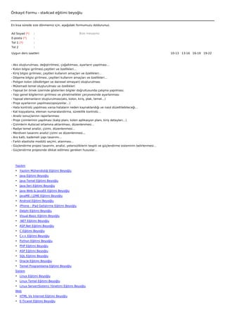 Önkayıt Formu - sta4cad eğitimi beyoğlu


En kısa sürede size dönmemiz için, aşağıdaki formumuzu doldurunuz.

Ad Soyad (*)      :                                Bize mesajınız
E-posta (*)       :
Tel 1 (*)         :
Tel 2             :

Uygun ders saatleri                                                                                           10-13   13-16   16-19   19-22  



-   Aks oluşturulması, değiştirilmesi, çoğaltılması, ayarların yapılması…
-   Kolon bilgisi girilmesi,çeşitleri ve özellikleri…
-   Kiriş bilgisi girilmesi, çeşitleri kullanım amaçları ve özellikleri…
-   Döşeme bilgisi girilmesi, çeşitleri kullanım amaçları ve özellikleri…
-   Poligon kolon (dikdörtgen ve dairesel olmayan) oluşturulması
-   Mütemadi temel oluşturulması ve özellikleri
-   Yapısal bir örnek üzerinde gösterilen bilgiler doğrultusunda çalışma yapılması;
-   Yapı genel bilgilerinin girilmesi ve yönetmelikler çerçevesinde ayarlanması
-   Yapısal elemanların oluşturulması(aks, kolon, kiriş, plak, temel…)
-   Proje ayarlarının yapılması(opsiyonlar…)
-   Hata kontrolü yapılması varsa hataların neden kaynaklandığı ve nasıl düzeltilebileceği…
-   Kat kopyalama, eleman numaralandırma, süreklilik kontrolü…
-   Analiz sonuçlarının raporlanması
-   Proje çizimlerinin yapılması (kalıp planı, kolon aplikasyon planı, kiriş detayları…)
-   Çizimlerin Autocad ortamına aktarılması, düzenlenmesi…
-   Radye temel analizi, çizimi, düzenlenmesi…
-   Merdiven tasarımı analizi çizimi ve düzenlenmesi...
-   Ara katlı, kademeli yapı tasarımı…
-   Farklı elastisite modülü seçimi, atanması…
-   Güçlendirme projesi tasarımı, analizi, yetersizliklerin tespiti ve güçlendirme sisteminin belirlenmesi…
-   Güçlendirme projesinde dikkat edilmesi gereken hususlar…

 

     Yazılım
     • Yazılım Mühendisliği Eğitimi Beyoğlu
     • Java Eğitimi Beyoğlu
     • Java Temel Eğitimi Beyoğlu
     • Java İleri Eğitimi Beyoğlu
     • Java Web & JavaEE Eğitimi Beyoğlu
     • JavaME / J2ME Eğitimi Beyoğlu
     • Android Eğitimi Beyoğlu
     • iPhone - iPad Geliştirme Eğitimi Beyoğlu
     • Delphi Eğitimi Beyoğlu
     • Visual Basic Eğitimi Beyoğlu
     • .NET Eğitimi Beyoğlu
     • ASP.Net Eğitimi Beyoğlu
     • C Eğitimi Beyoğlu
     • C++ Eğitimi Beyoğlu
     • Python Eğitimi Beyoğlu
     • PHP Eğitimi Beyoğlu
     • ASP Eğitimi Beyoğlu
     • SQL Eğitimi Beyoğlu
     • Oracle Eğitimi Beyoğlu
     • Temel Programlama Eğitimi Beyoğlu
     Sistem
     • Linux Eğitimi Beyoğlu
     • Linux Temel Eğitimi Beyoğlu
     • Linux Server(Sistem) Yönetimi Eğitimi Beyoğlu
     Web
     • HTML Ve İnternet Eğitimi Beyoğlu
     • E-Ticaret Eğitimi Beyoğlu
 