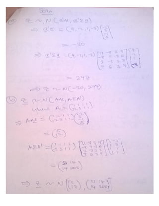 STA 506   Multivariate Analysis (MSC Statistics Class Notes) by Okoyo Collins