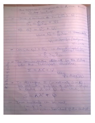 STA 506   Multivariate Analysis (MSC Statistics Class Notes) by Okoyo Collins